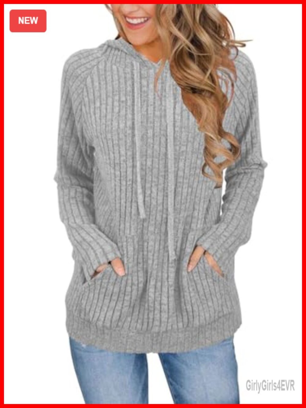 Women Long Sleeve Hoodie Pullover Sweater Rayon Blend Casual Top